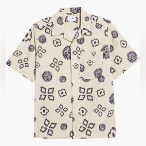 NN07 Julio Short Sleeve Button Up Shirt - Men’s L (oversized fit)